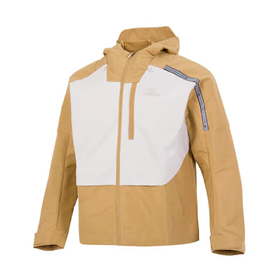 adidas TH Protek Colorblock Hooded Jacket Brown/Yellow Casual Wear HM5167
