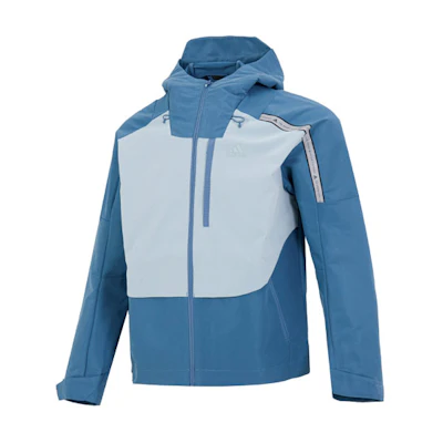 adidas TH Protek Colorblock Striped Hooded Jacket Blue ( Casual Sportswear) HM5166