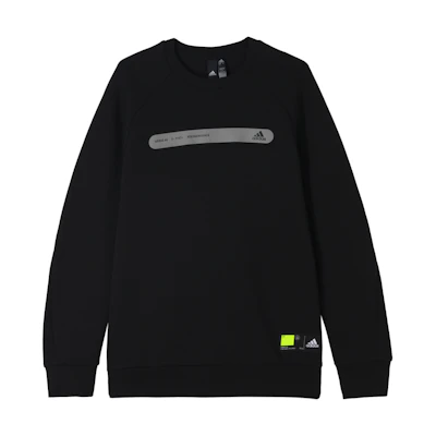 adidas TH SWT DK Ref Logo Printed Crewneck Sweatshirt Black () GP0995