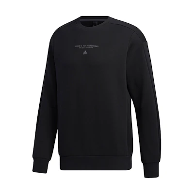 adidas TH SWT SILO Black Crewneck Sweatshirt Casual Sportswear GM4413