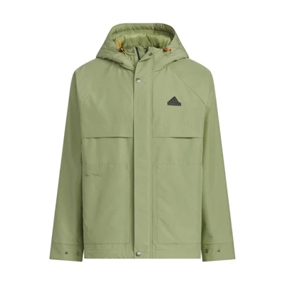 adidas TH WARM Hooded Jacket Green Casual Long Sleeve Outerwear JI6842