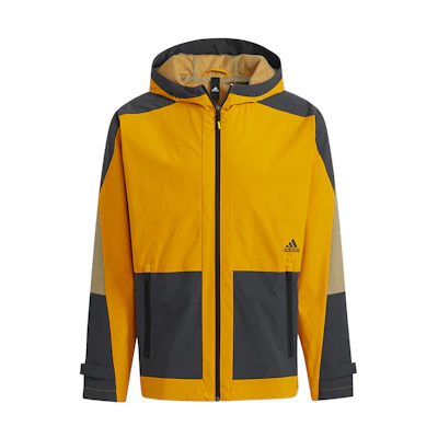 adidas Th Wv Block Colorblock Hooded Jacket Gold H40225