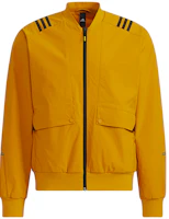 adidas TH WV Striped Bomber Jacket Gold Mens H40234