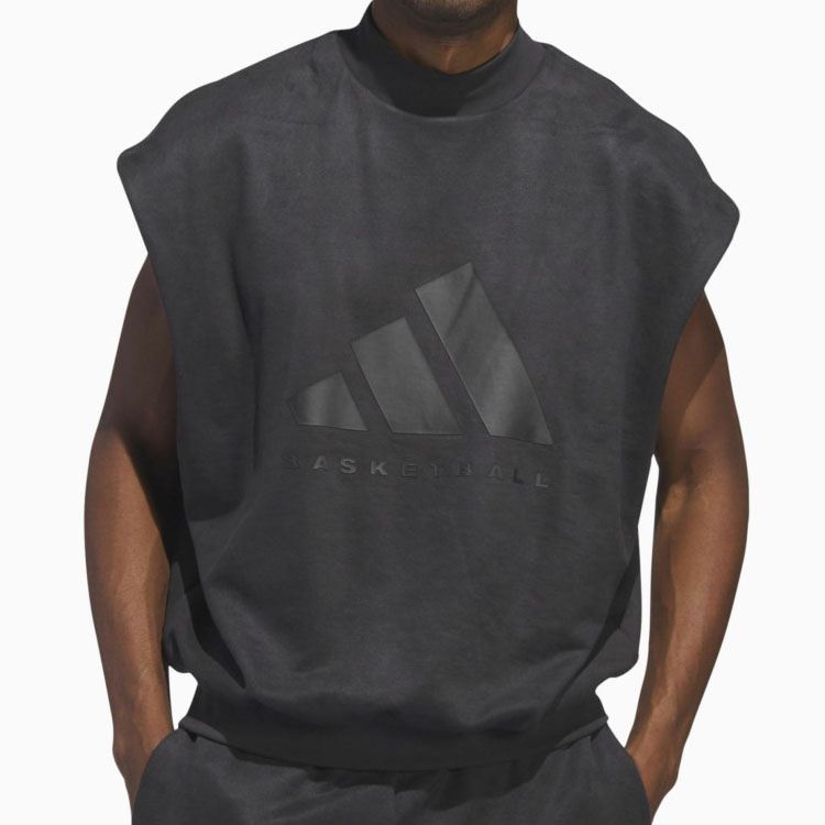 Shop 阿迪达斯2024系列第一章篮球无袖连帽衫男女同款黑色 IN7702