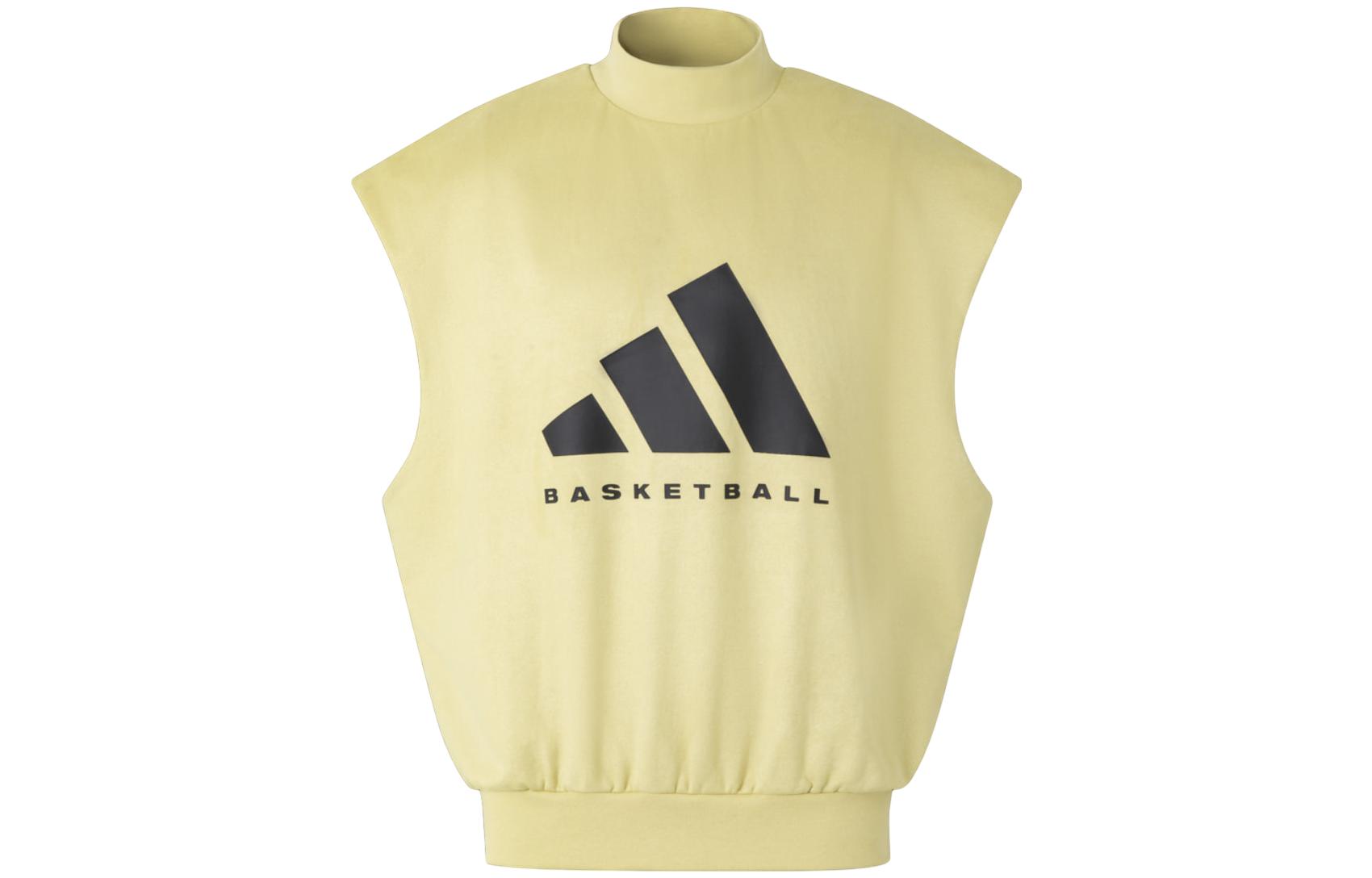 adidas THE 2024 COLLECTION CHAPTER 01 Gold Basketball Sleeveless Hoodie Unisex IN7703