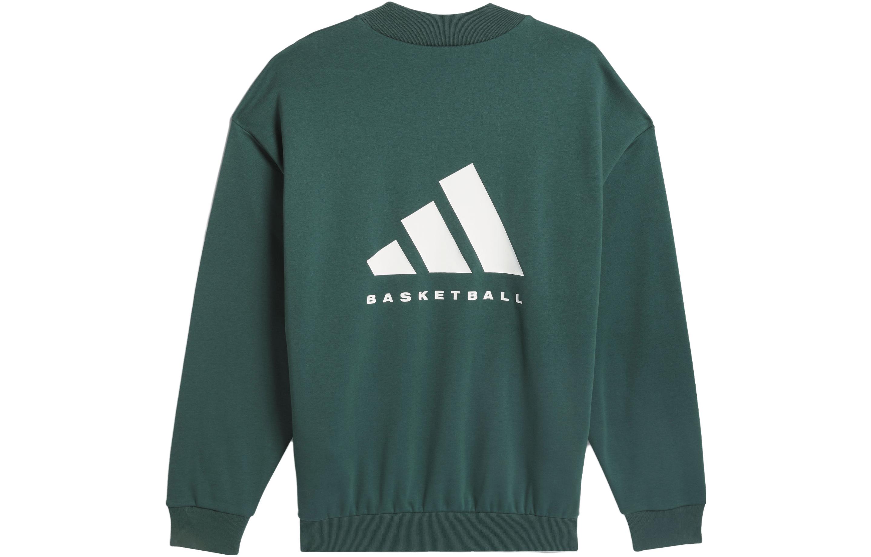 adidas THE 2024 Collection Chapter 01 Logo Print Knit Sweatshirt Mineral Green Unisex IM8421