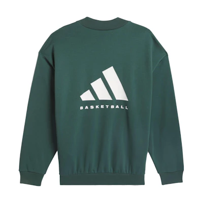 adidas THE 2024 Collection Chapter 01 Logo Print Knit Sweatshirt Mineral Green Unisex IM8421
