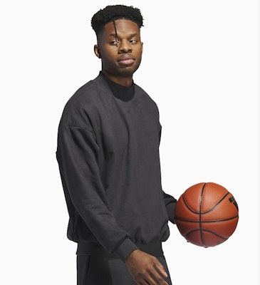 adidas Koleksi 2024 Bab 01 Unisex Logo Print Pullover Sweatshirt Hitam IN7696 Details for adidas Koleksi 2024 Bab 01 Unisex Logo Print Pullover Sweatshirt Hitam IN7696