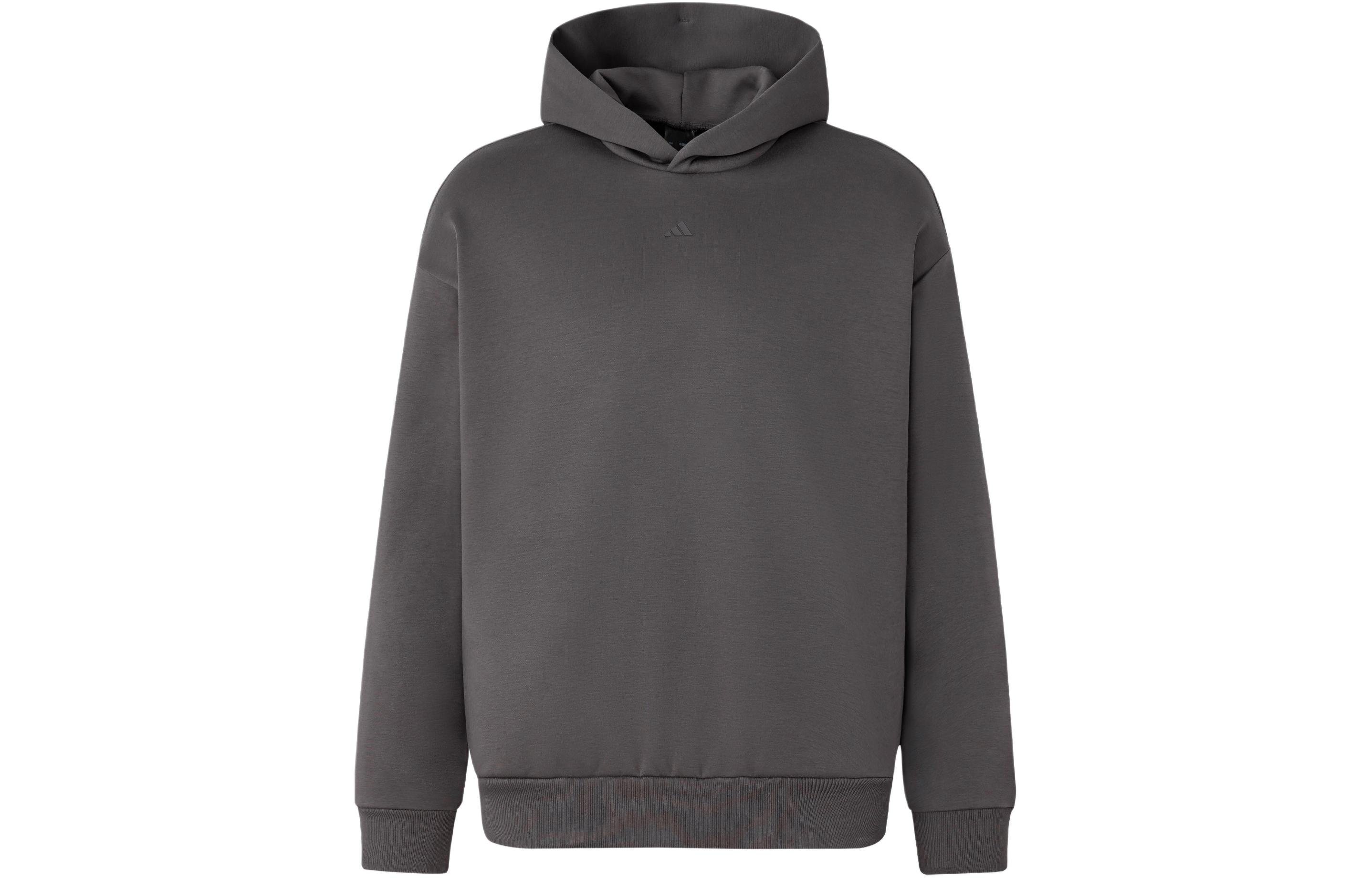 adidas THE 2024 COLLECTION CHAPTER 02 Logo Fleece Hoodie Unisex - Charcoal IX1964