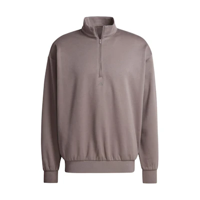 adidas THE 2024 COLLECTION CHAPTER 02 Logo Half-Zip Pullover Sweatshirt Dark Grey Unisex IW1627