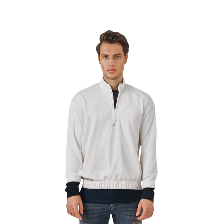 Purchase アディダス 2024 コレクション チャプター02 ロゴ ハーフジップ スウェット クリーム ユニセックス IW1625