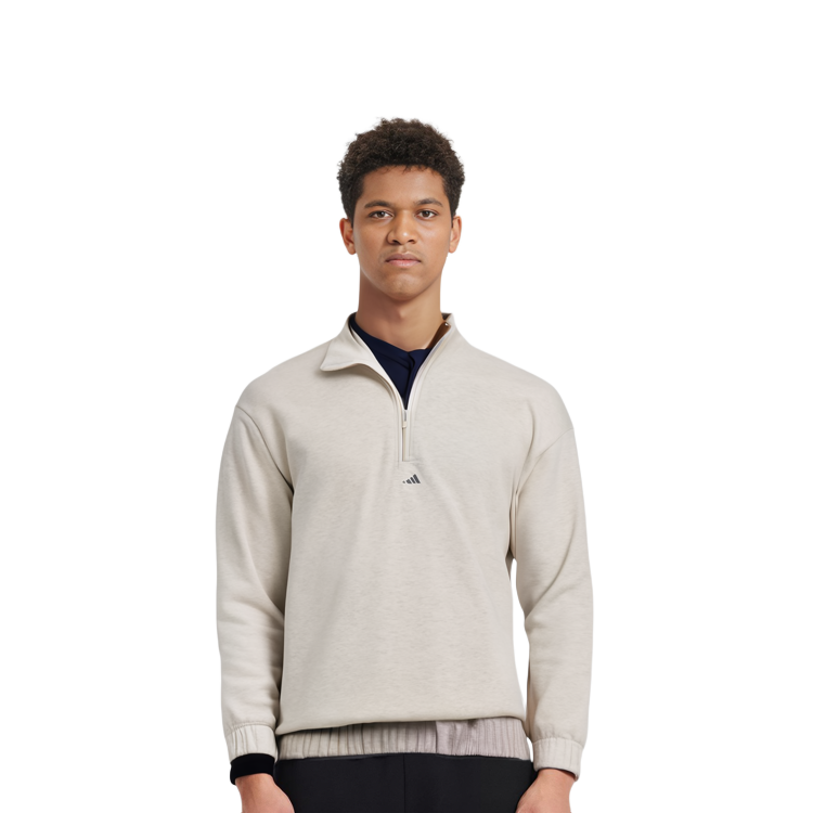 Sizing アディダス 2024 コレクション チャプター02 ロゴ ハーフジップ スウェット クリーム ユニセックス IW1625