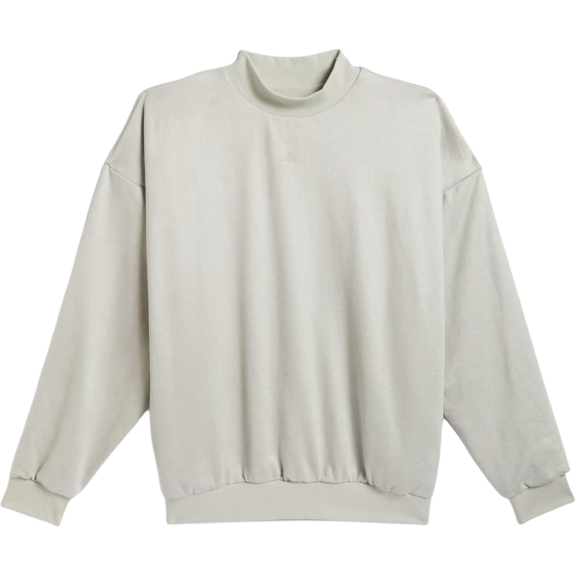 adidas The 2024 Collection Logo Crewneck Sweatshirt Sesame Unisex IN7698