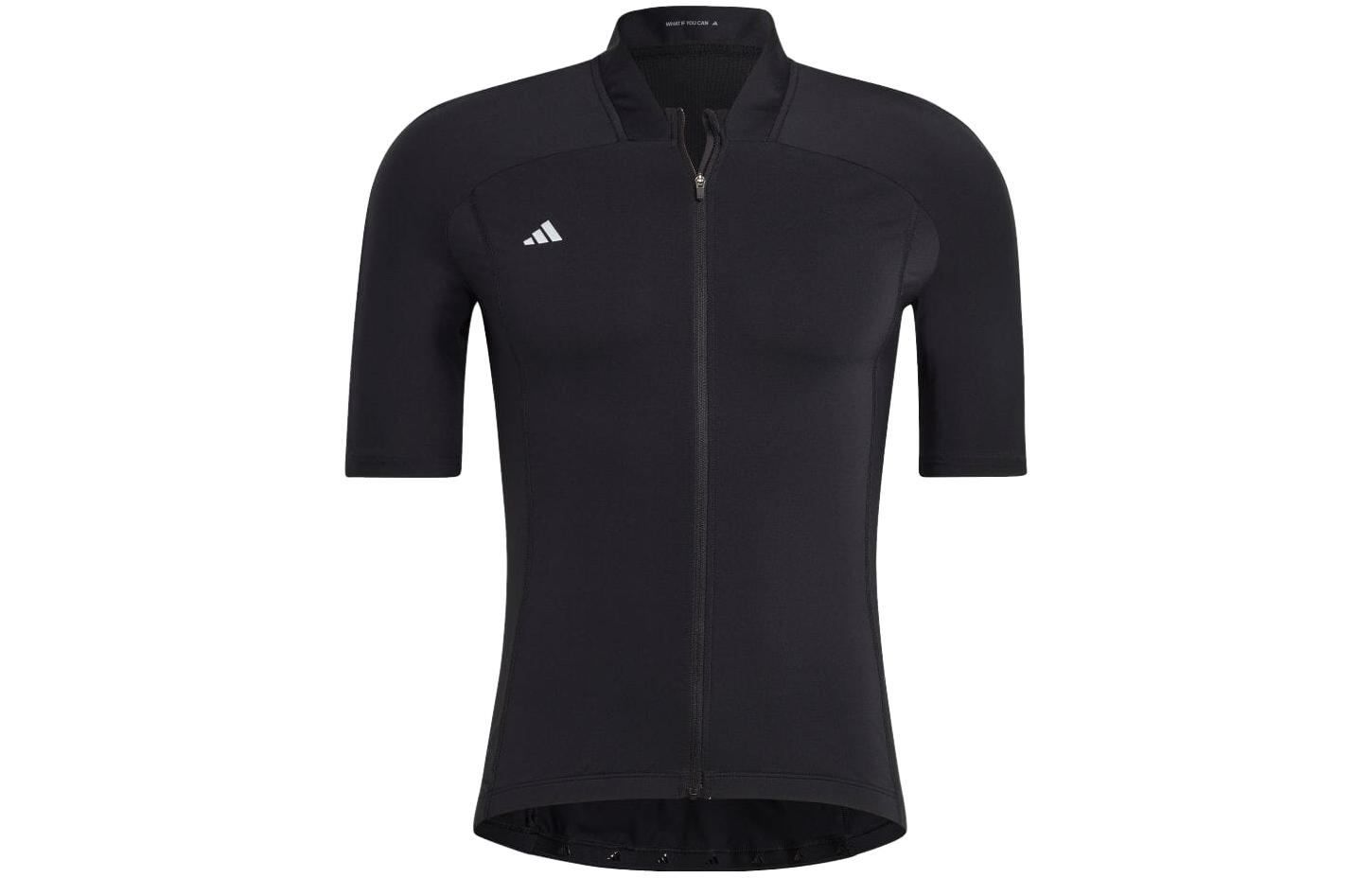 adidas THE CYCLING JERSEY Logo Print Zip Short-Sleeve Jacket Black Japan Exclusive HT3657-JAPAN