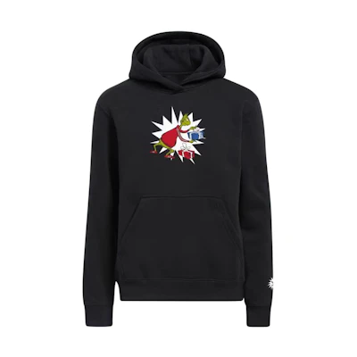 adidas The Grinch Cartoon Print Hoodie Black Long Sleeve JF8831