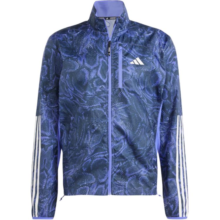 adidas The Run Excite RDY Retro Windproof Running Jacket Blue - Sportswear IV9979