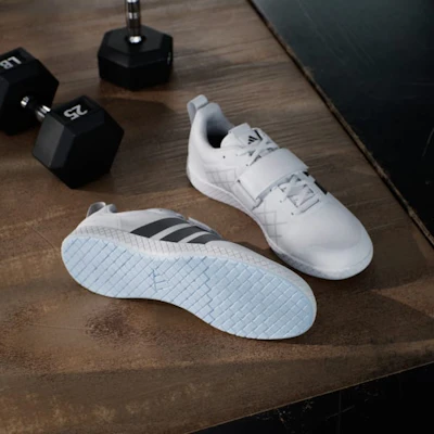 adidas The Total Weightlifting Blanco/Negro/Core Gris JP6195 Shop adidas The Total Weightlifting Blanco/Negro/Core Gris JP6195