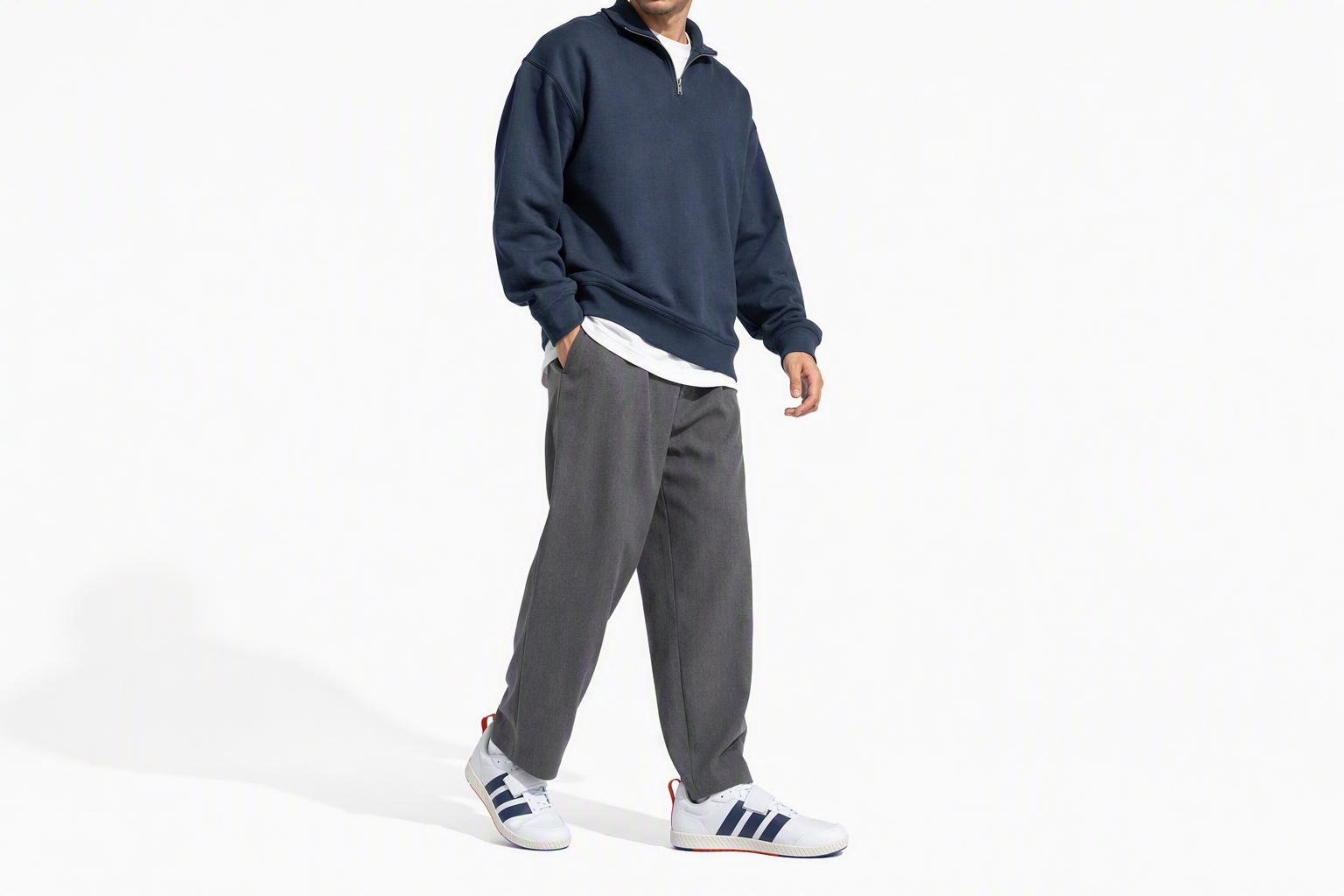 Order Adidas The Total Weightlifting Cloud White/Dark Blue/Royal Blue JP9868