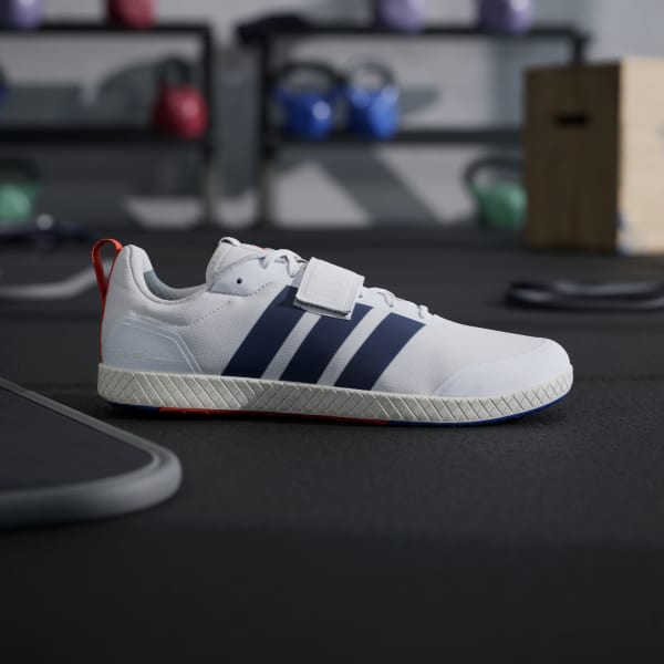 Shop Adidas The Total Weightlifting Cloud White/Dark Blue/Royal Blue JP9868
