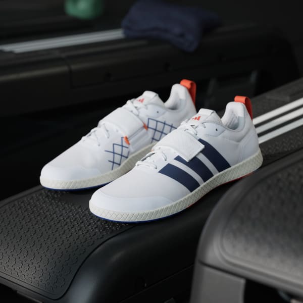 Details for Adidas The Total Weightlifting Cloud White/Dark Blue/Royal Blue JP9868
