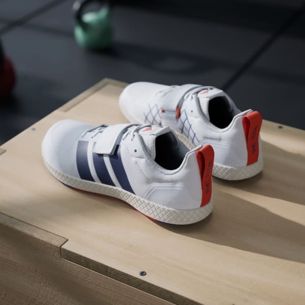 Sizing Adidas The Total Weightlifting Cloud White/Dark Blue/Royal Blue JP9868