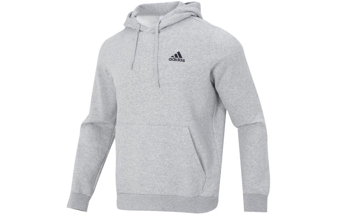 adidas Thick Fleece Hoodie Pullover Grey H12213
