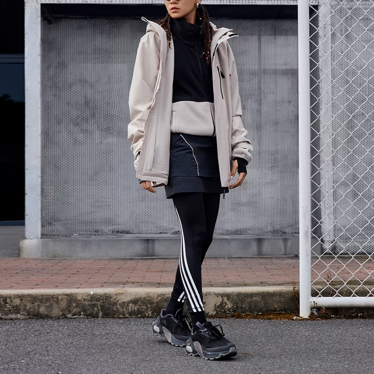 adidas Three-In-One Fleece Jacket Beige Unisex Casual Hoodie Jacket JM9141 圖 5