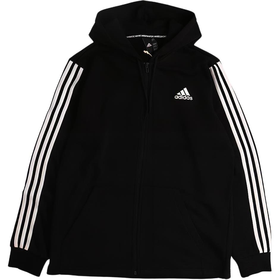 adidas Three Stripe Colorblock Training Knit Hoodie Jacket Black (Japan Exclusive) DT9896-JAPAN