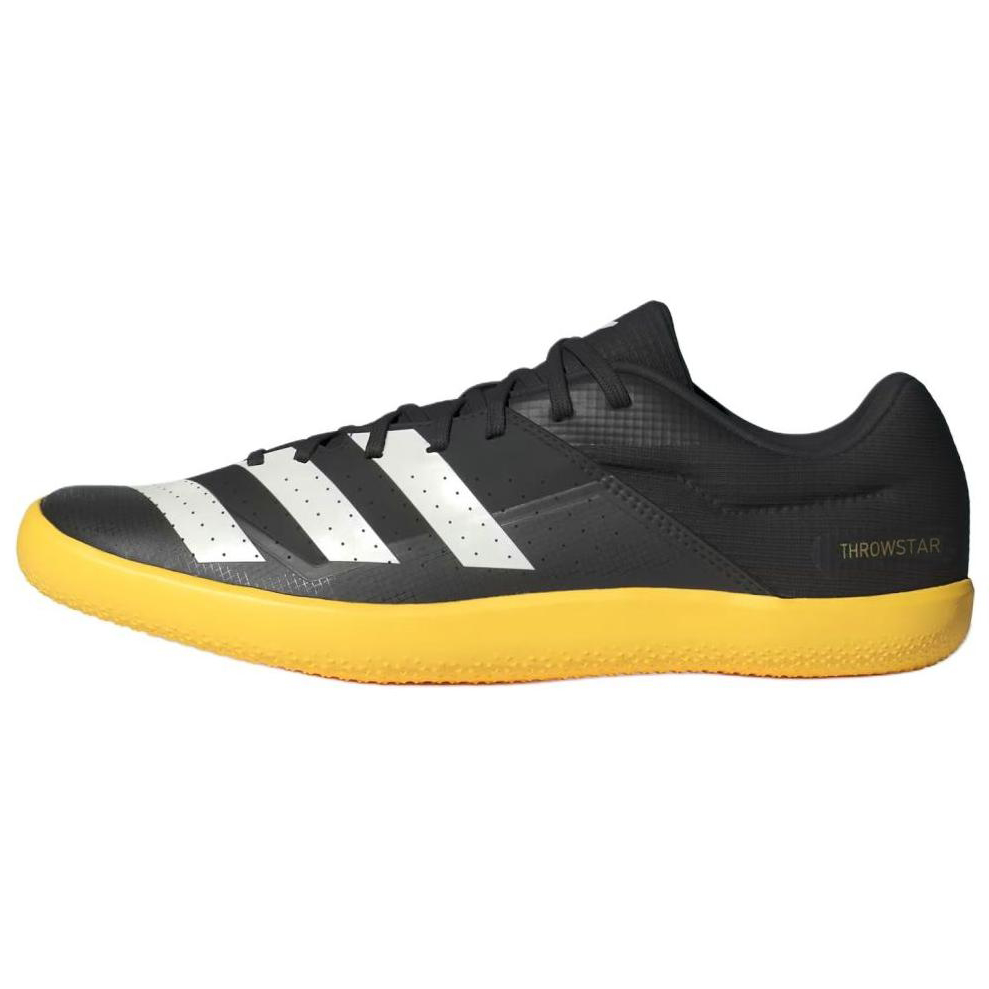 adidas Throwstar Durable Low-Top Running Shoes Black/Yellow/White IF1241