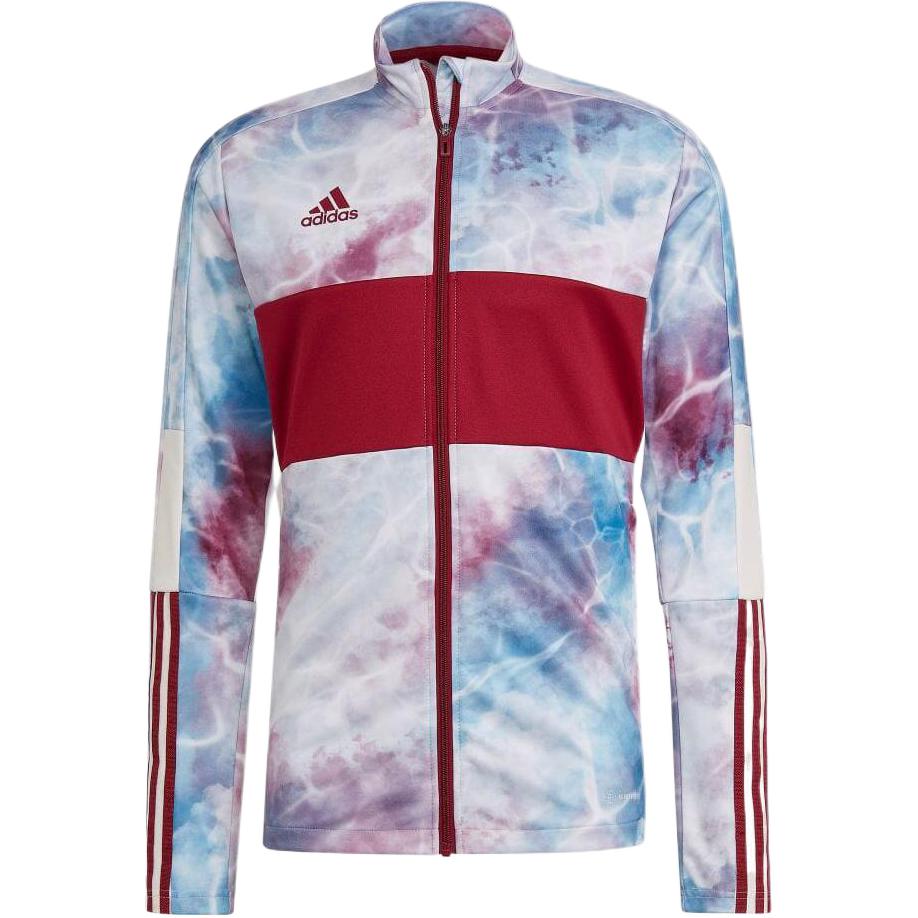 adidas Tie-Dye Striped Logo Retro Track Jacket Red Japan Exclusive - H59999