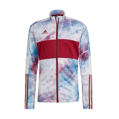 adidas Tie-Dye Striped Logo Retro Track Jacket Red Japan Exclusive - H59999