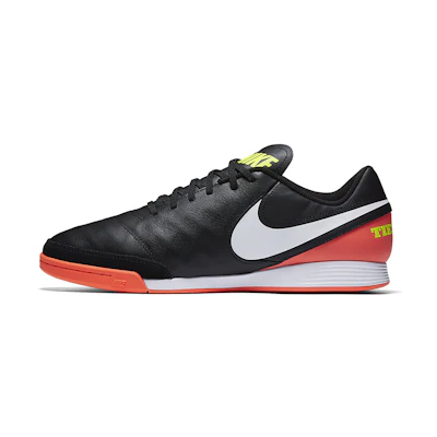 adidas TiempoX Genio 2 Leather IC 'Black Hyper Orange'