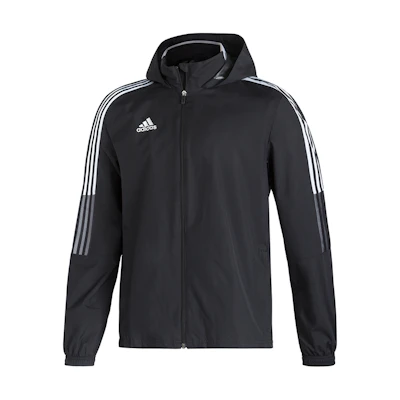 adidas Tiro21 AW Soccer Hoodie Jacket Black Casual Sportswear GH4466