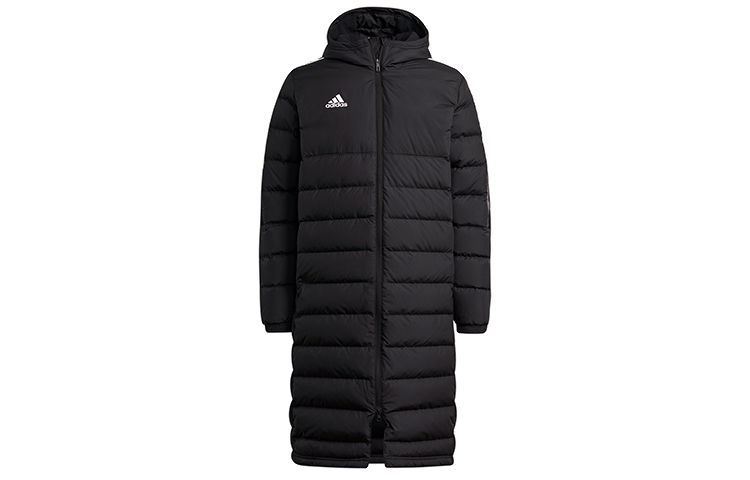 Adidas Tiro21 L Down Long Puffer Soccer Jacket, Winter Black GM5245