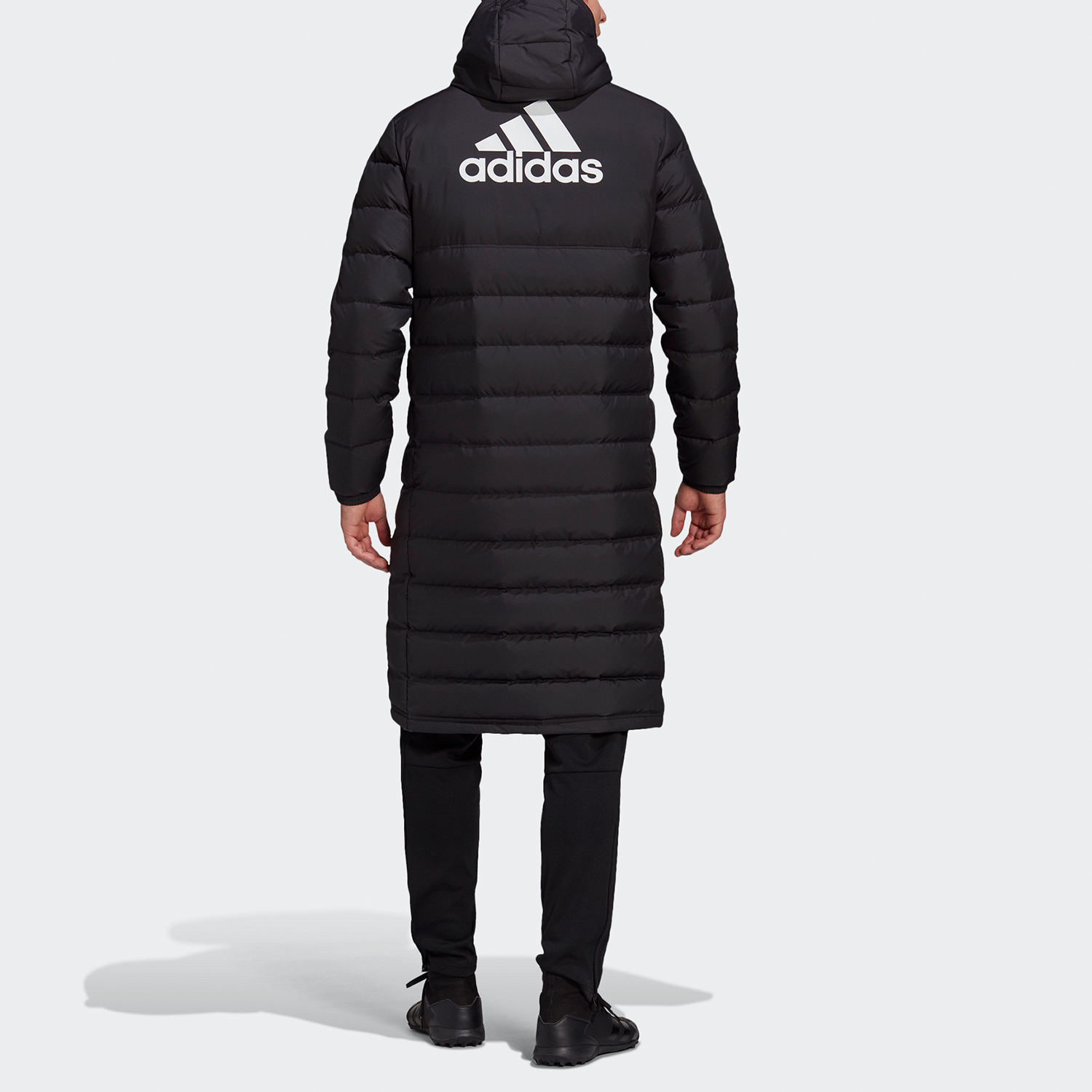 Purchase アディダス Tiro21 L ダウンロングパファーサッカージャケット 冬用 ブラック GM5245