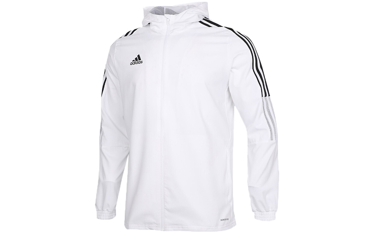 adidas Tiro 21 WB Soccer Hooded Jacket White GP4966