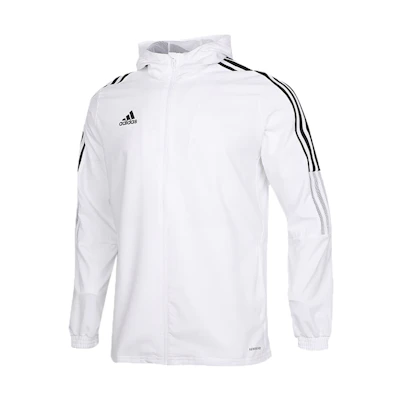 adidas Tiro 21 WB Soccer Hooded Jacket White GP4966