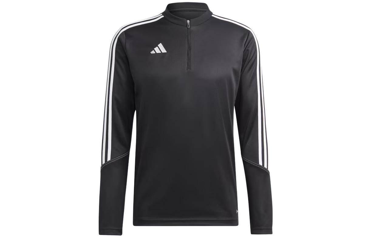 adidas Tiro 23 Club Black Quarter-Zip Long Sleeve Training Top HS3617