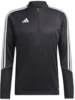 adidas Tiro 23 Club Black Quarter-Zip Long Sleeve Training Top HS3617 adidas Tiro 23 Club Black Quarter-Zip Long Sleeve Training Top HS3617