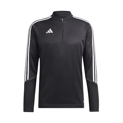 adidas Tiro 23 Club Black Quarter-Zip Long Sleeve Training Top HS3617