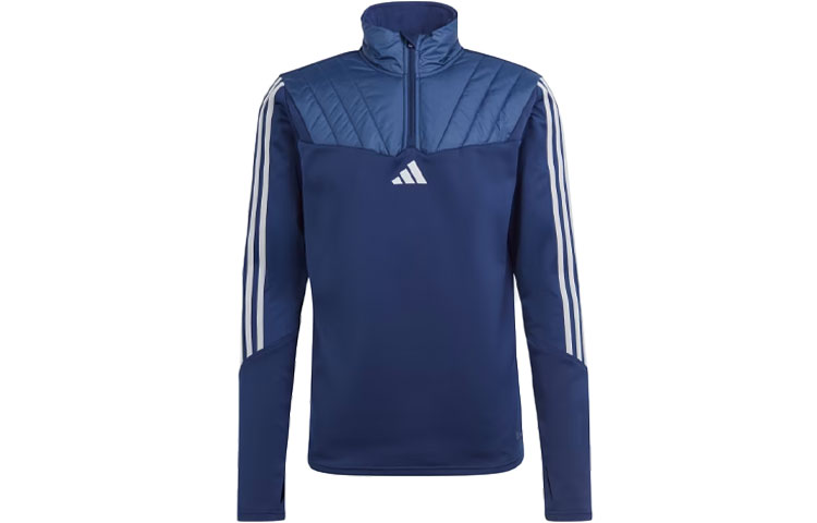 adidas Tiro 23 Club Navy Winterized Zip-Up Jacket Long Sleeve Top IL3172