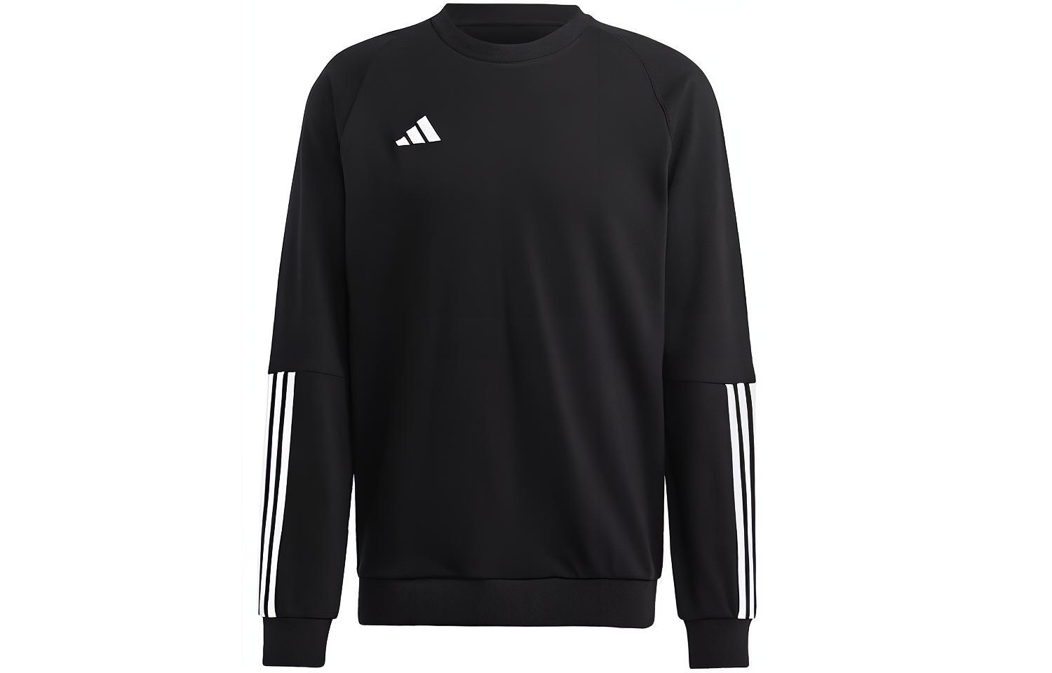 adidas Tiro 23 Competition Crewneck Sweatshirt Black Tricolor Design HK8039