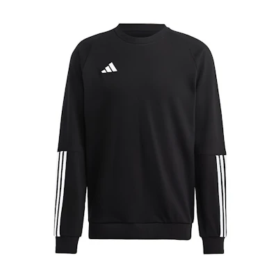 adidas Tiro 23 Competition Crewneck Sweatshirt Black Tricolor Design HK8039
