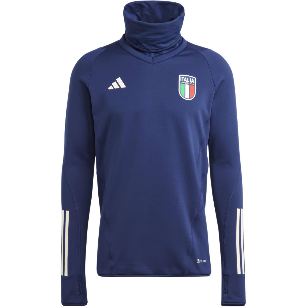 adidas Tiro 23 Pro Cozy Badge Logo Long Sleeve Sweatshirt - Navy Blue HS9839