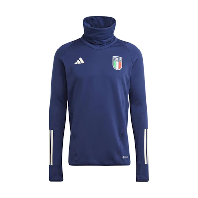 adidas Tiro 23 Pro Cozy Badge Logo Long Sleeve Sweatshirt - Navy Blue HS9839
