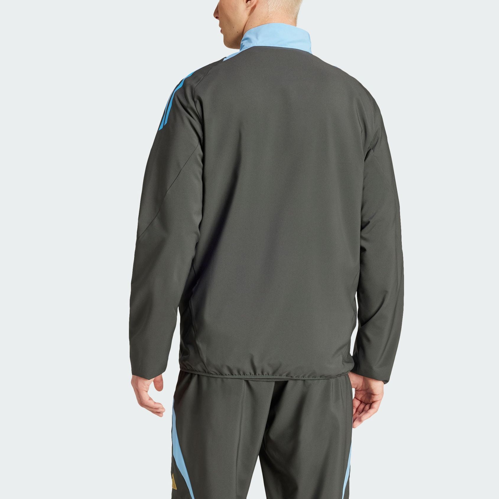 Shop Jaket Track Retro Pria adidas Tiro 24 Argentina Competition Carbon Black. IQ0805