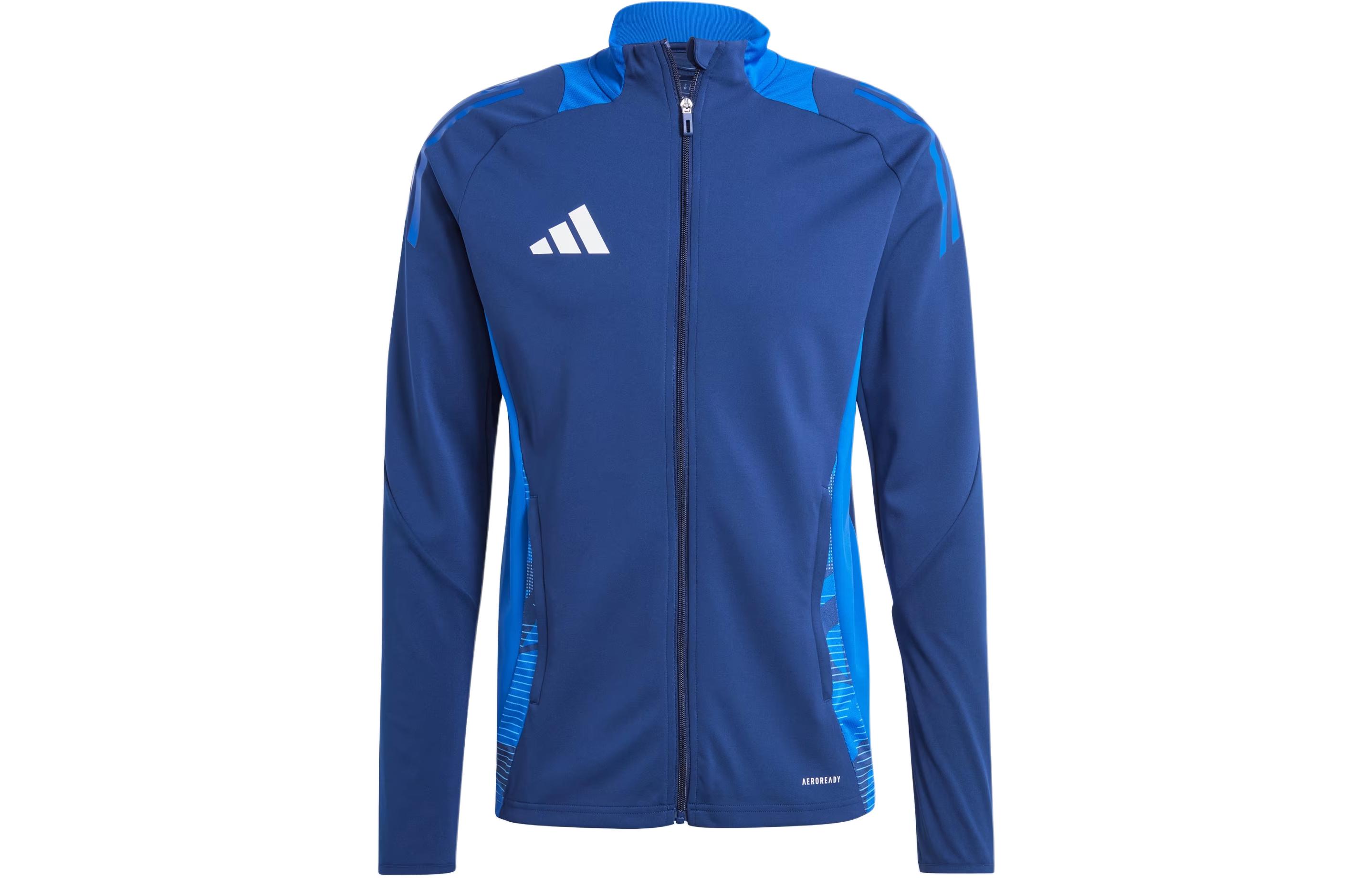 adidas Tiro 24 Navy Training Jacket Retro 3-Stripes Full-Zip Sportswear IP1874