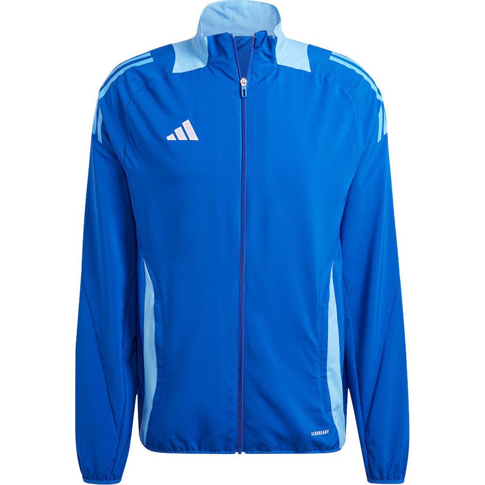 adidas Tiro 24 Retro Track Jacket Blue Full-Zip with Logo Print IR7598
