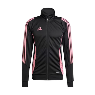 adidas TIRO 24 Striped Zip Track Jacket Retro Stand Collar Black JI8907
