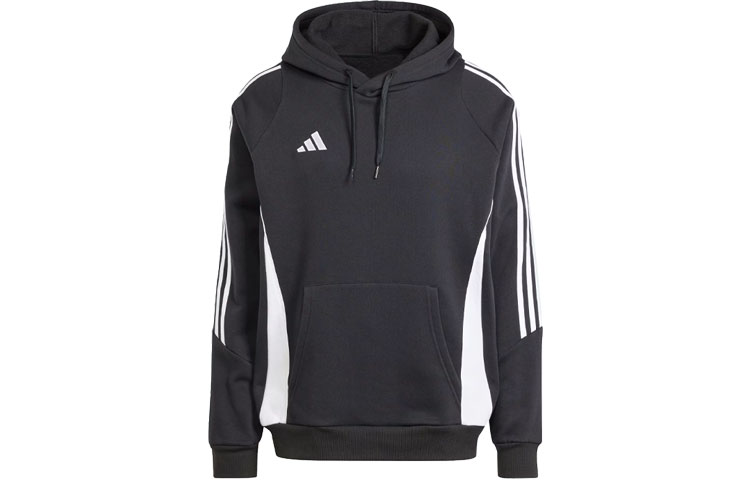 adidas Tiro 24 Sweat Hoodie Black Retro Sport Fleece Hoodie IJ7673